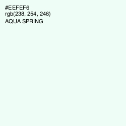 #EEFEF6 - Aqua Spring Color Image
